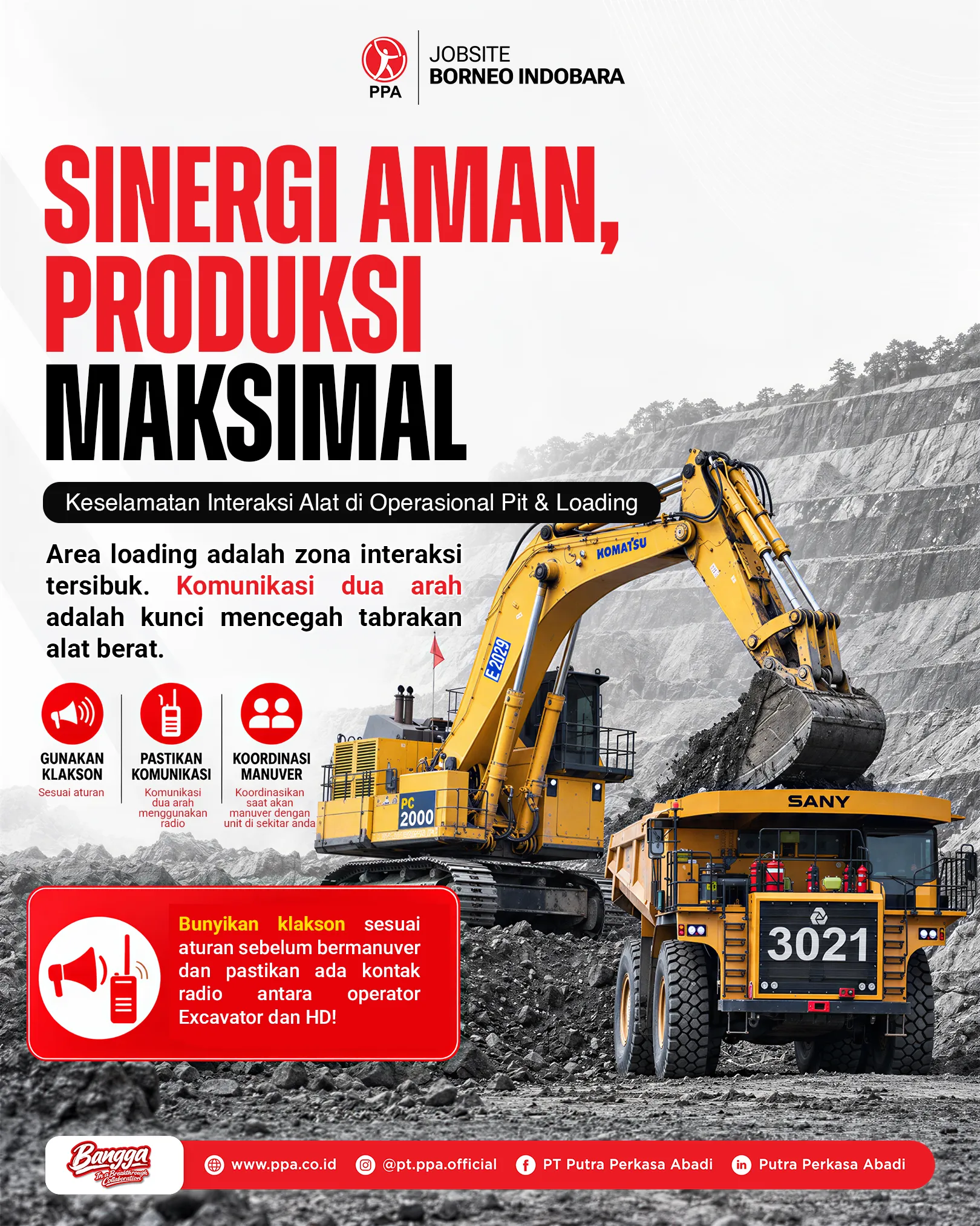 Pentingnya Komunikasi Interaksi Alat Berat di Area Pit & Loading